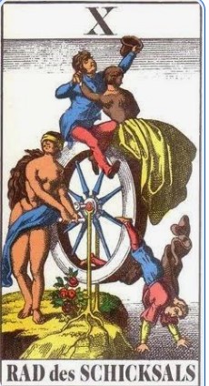 Schweizer Tarot JJ1 - XX der Rad des Schicksals