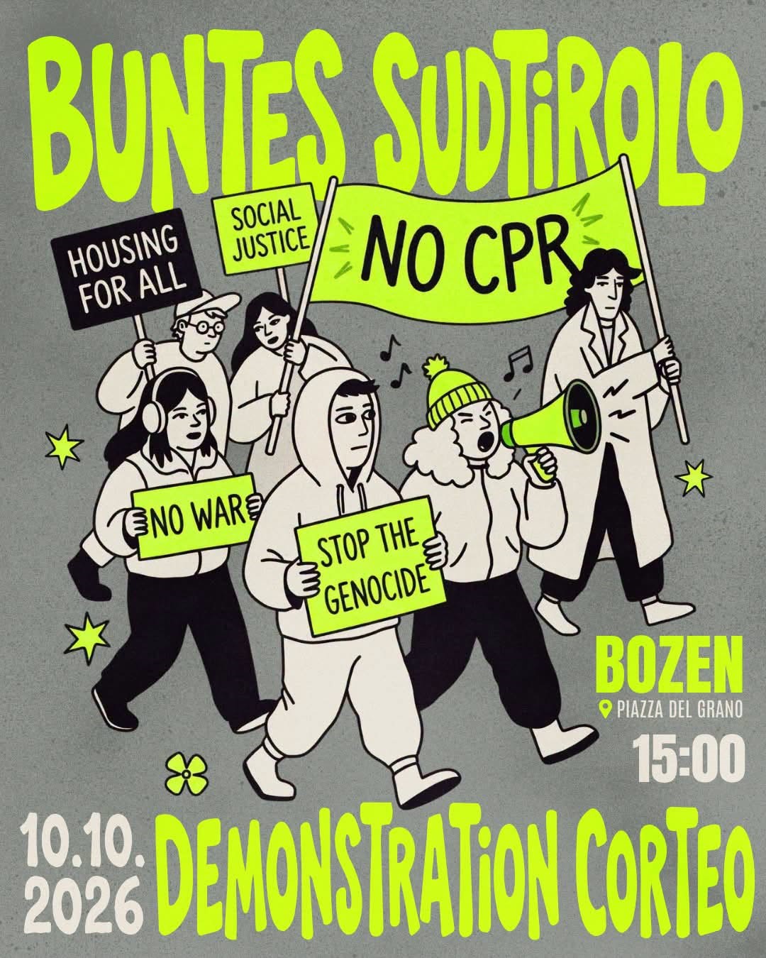 Buntes Sudtirolo - manifesto